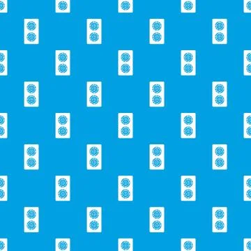 Fish roll pattern seamless blue Illustrazione stock