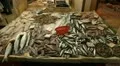 Fish for sale in Hong Kong Market Street, Meat HD Footage