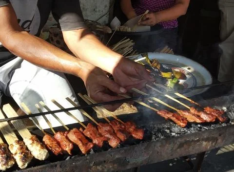 Fish Satay Stock Photos