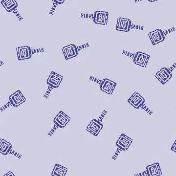 Fish sauce condiment glyph vector seamless pattern Illustrazione stock