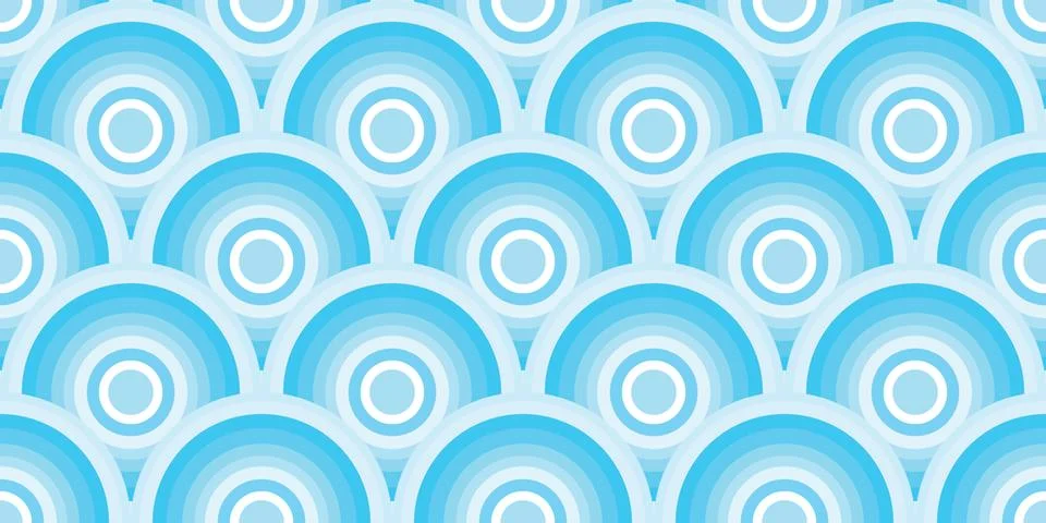 Fish scale abstract geometric vector pattern background Stock Illustration