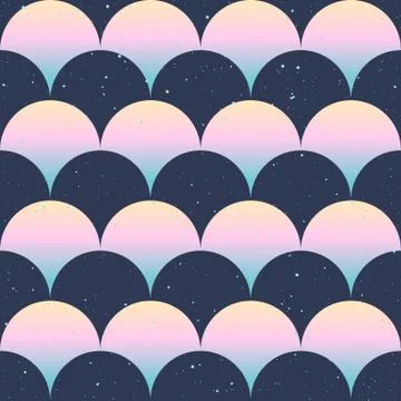 Fish scale japanase seamless pattern vector Illustrazione stock