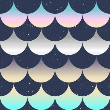 Fish scale japanase seamless pattern vector Illustrazione stock