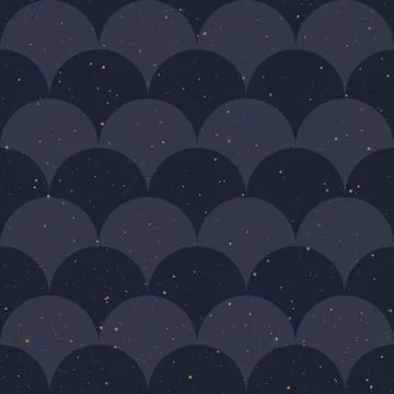 Fish scale japanase seamless pattern vector Illustrazione stock