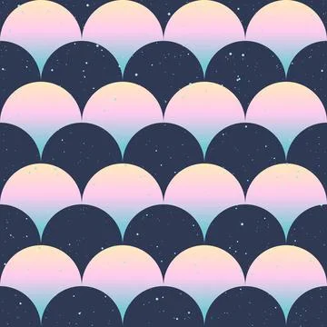 Fish scale japanase seamless pattern Stock Illustration