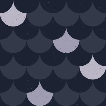 Fish scale japanase seamless pattern Illustrazione stock
