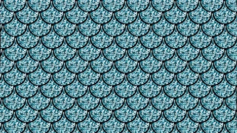 Fish scale pattern with glitter effect animation  Stock Footage 149986656