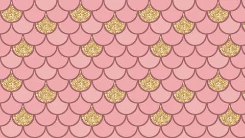 Fish scale pattern with glitter effect animation  Stock Footage 150023121