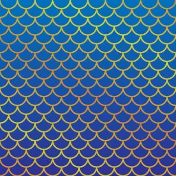 Fish scale pattern Stock Illustration