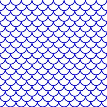 Fish scale pattern . Template for your design Stock Illustration