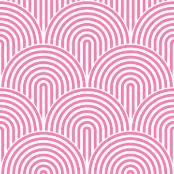 Fish scale seamless pattern background. Abstract design element. Pink vector Illustrazione stock