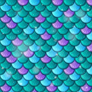 Fish scale seamless pattern background Illustrazione stock