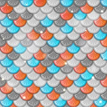 Fish scale seamless pattern background 스톡 일러스트