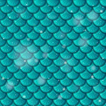 Fish scale seamless pattern background Stock Illustration