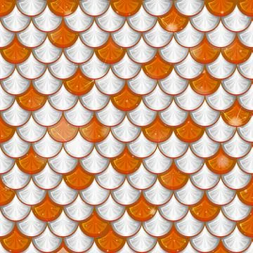 Fish scale seamless pattern background イラスト素材