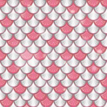 Fish scale seamless pattern background Illustrazione stock