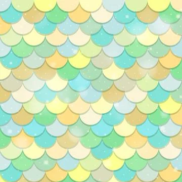 Fish scale seamless pattern background Illustrazione stock