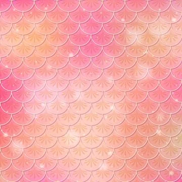 Fish scale seamless pattern background Stock Illustration