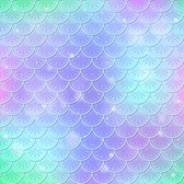 Fish scale seamless pattern background Illustrazione stock