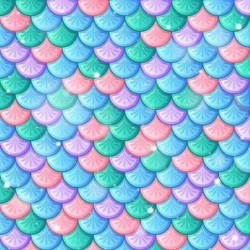 Fish scale seamless pattern background イラスト素材
