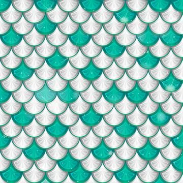 Fish scale seamless pattern background Illustrazione stock
