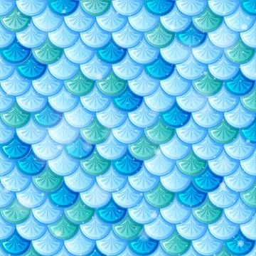Fish scale seamless pattern background Stock Illustration