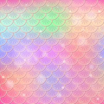 Fish scale seamless pattern background Stock Illustration