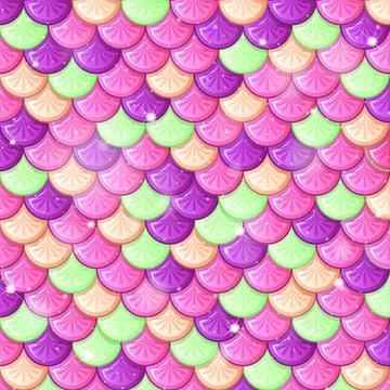 Fish scale seamless pattern background Illustrazione stock