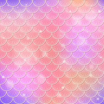 Fish scale seamless pattern background Illustrazione stock
