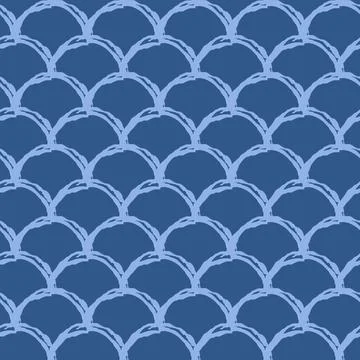 Fish scale seamless pattern Stock Illustration