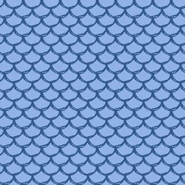 Fish scale seamless pattern Stock Illustration
