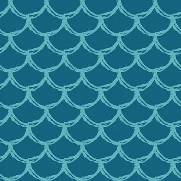 Fish scale seamless pattern Illustrazione stock