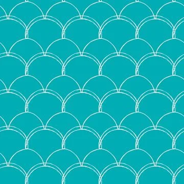 Fish scale seamless pattern Illustrazione stock
