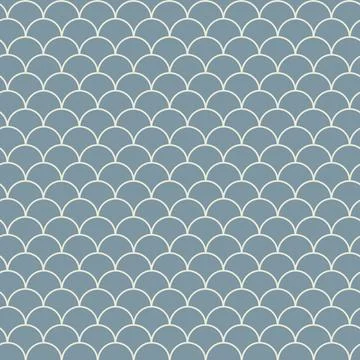 Fish scale seamless pattern Illustrazione stock