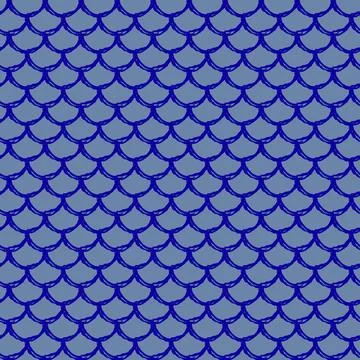 Fish scale seamless pattern Illustrazione stock