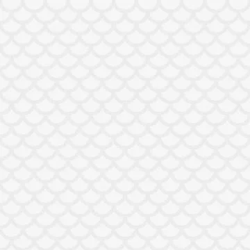 Fish scale. White Neutral Seamless Pattern for Modern Design in Flat Style. Illustrazione stock