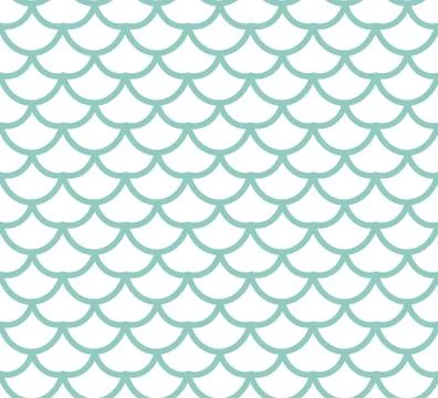 Fish scales seamless pattern. Fish skin endless background, mermaid tail repe Stock Illustration