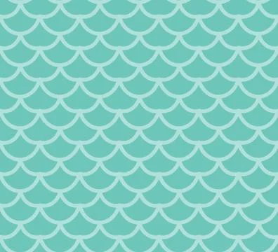 Fish scales seamless pattern. Fish skin endless background, mermaid tail repe Stock Illustration