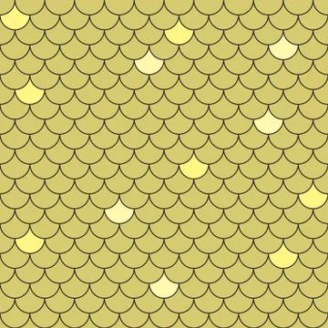 Fish Scales Seamless Pattern Stock Illustration