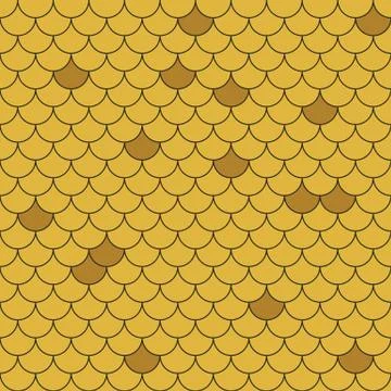 Fish Scales Seamless Pattern Stock Illustration