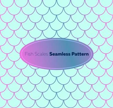 Fish Scales Seamless Pattern 스톡 일러스트