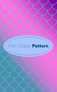Fish Scales Seamless Pattern 스톡 일러스트