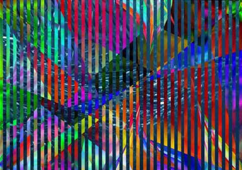 Fish school abstract Stock Illustration