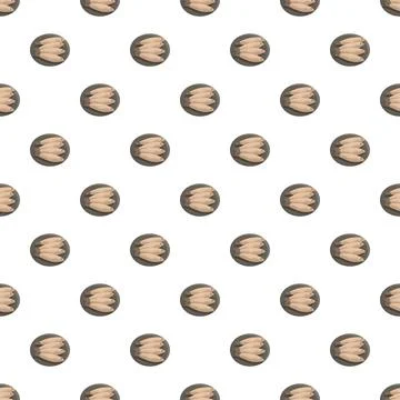 Fish seafood meal pattern on isolated background Stock Illustration