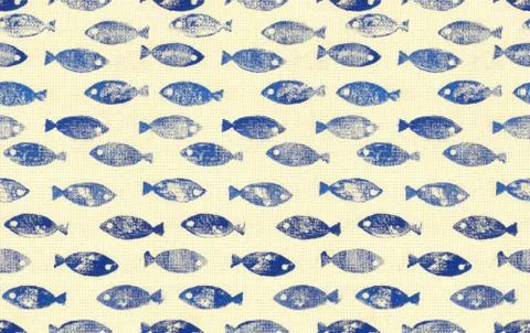 Fish seamless pattern wallpaper Stock-Illustration