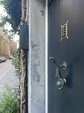 Fish shape door handle. Stock Photos