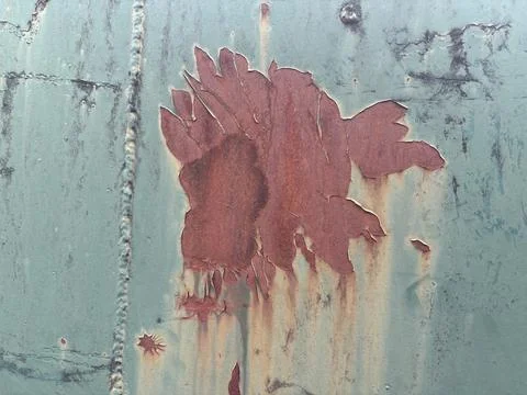 Fish Shaped Rust Spot Stock Photos