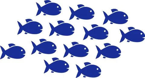 Fish shoal 13 Stock Illustration