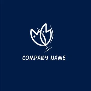 Fish shop logo Stock Illustration