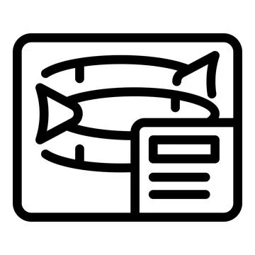 Fish showing on echo sounder screen displaying water depth Stock Illustration